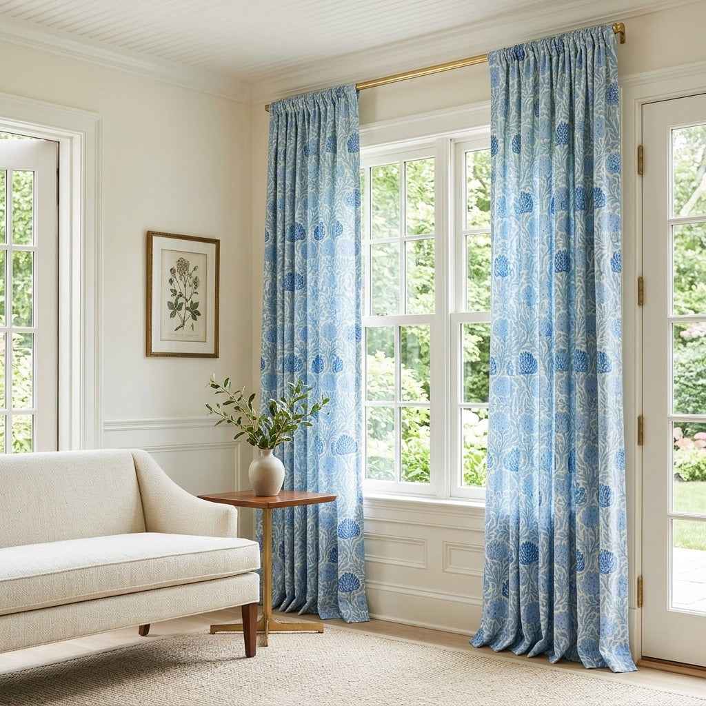 Violet Night - Curtain Panel - Sunroom