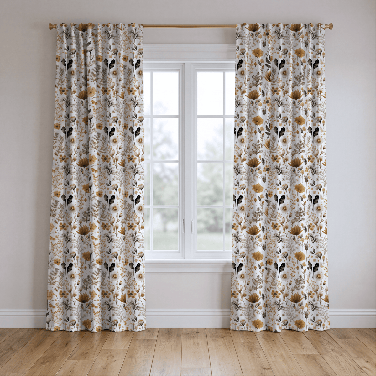 Celeste Floral - Curtain Panel - The Drapery