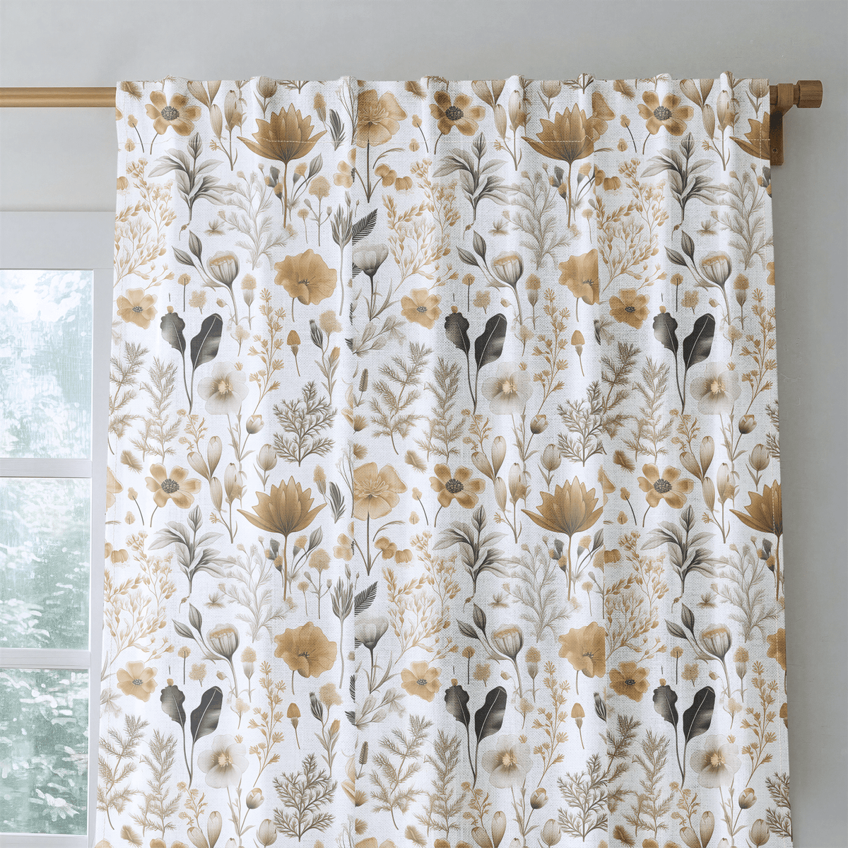 Celeste Floral - Curtain Panel - The Drapery