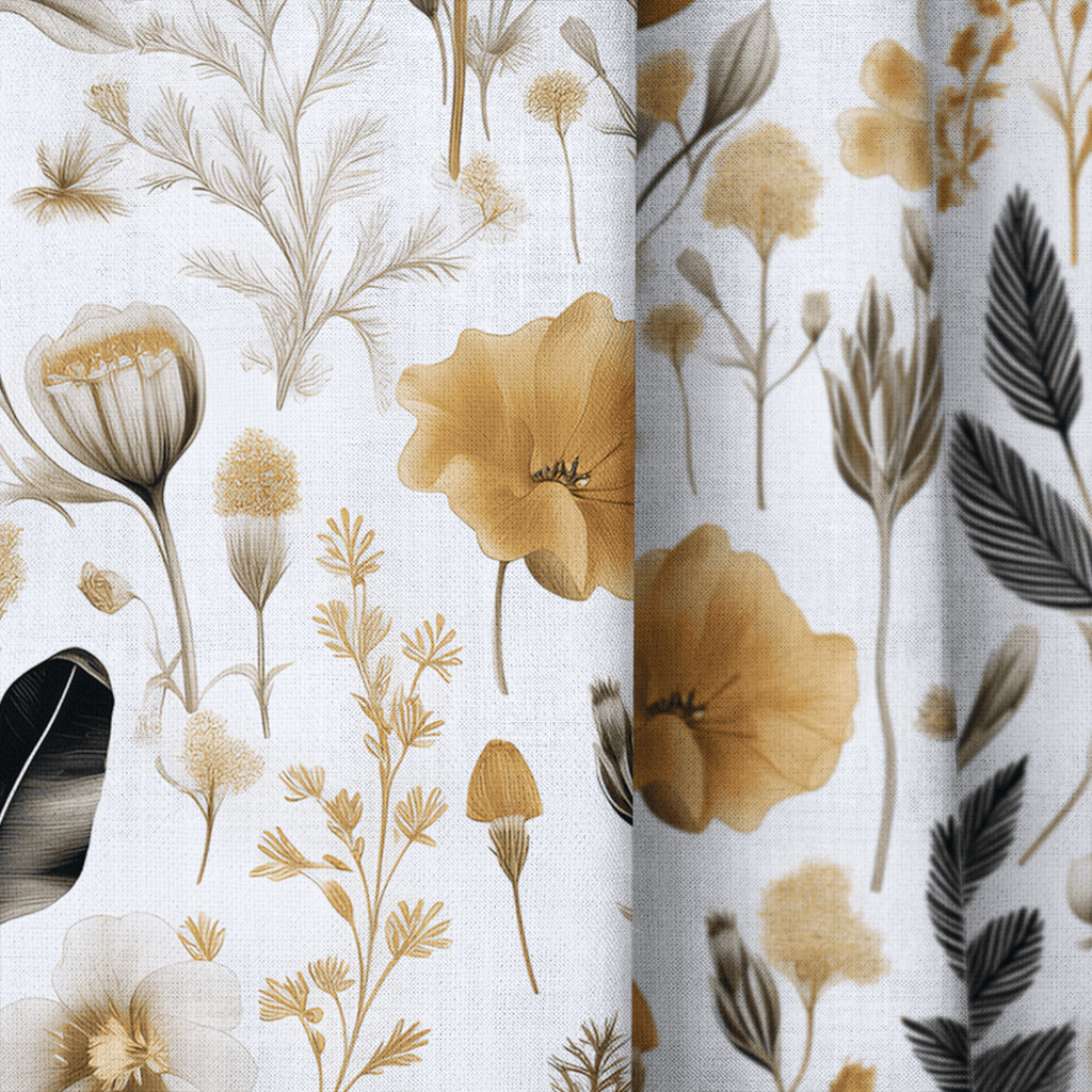 Celeste Floral - Curtain Panel - The Drapery
