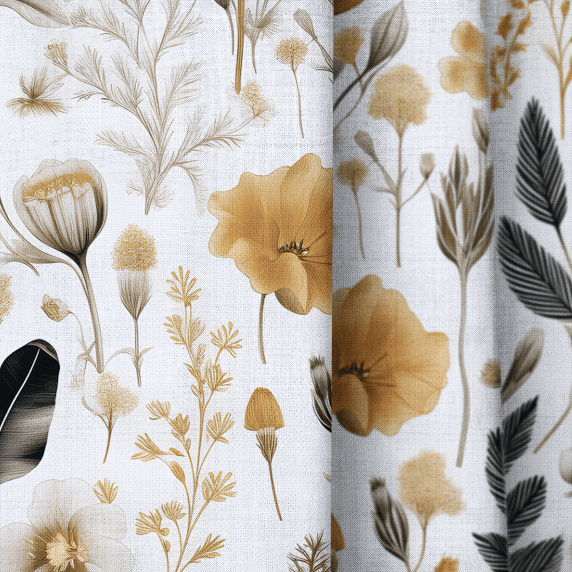 Celeste Floral - Curtain Panel - The Drapery