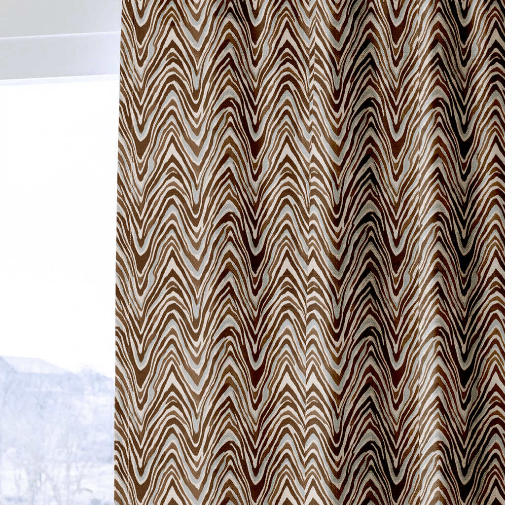 Celeste Waves - Curtain Panel - The Drapery