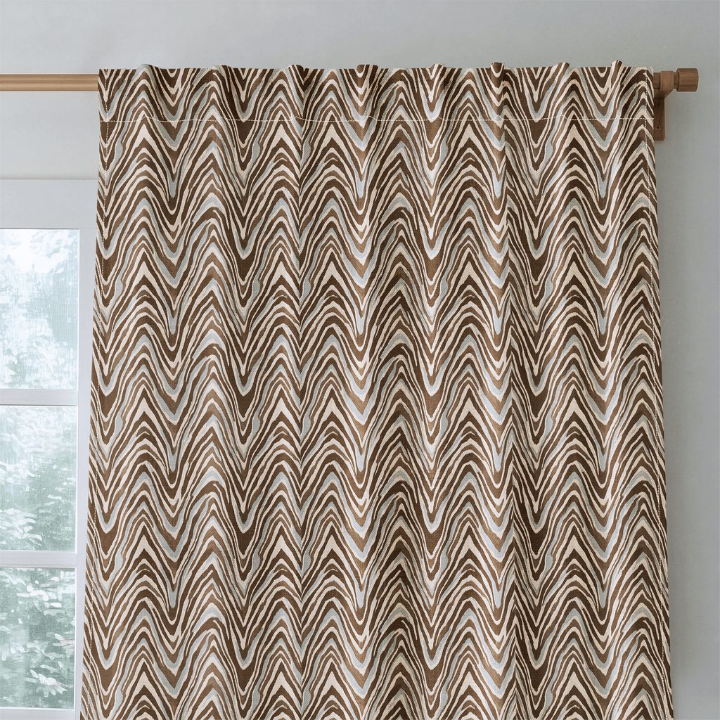 Celeste Waves - Curtain Panel - The Drapery