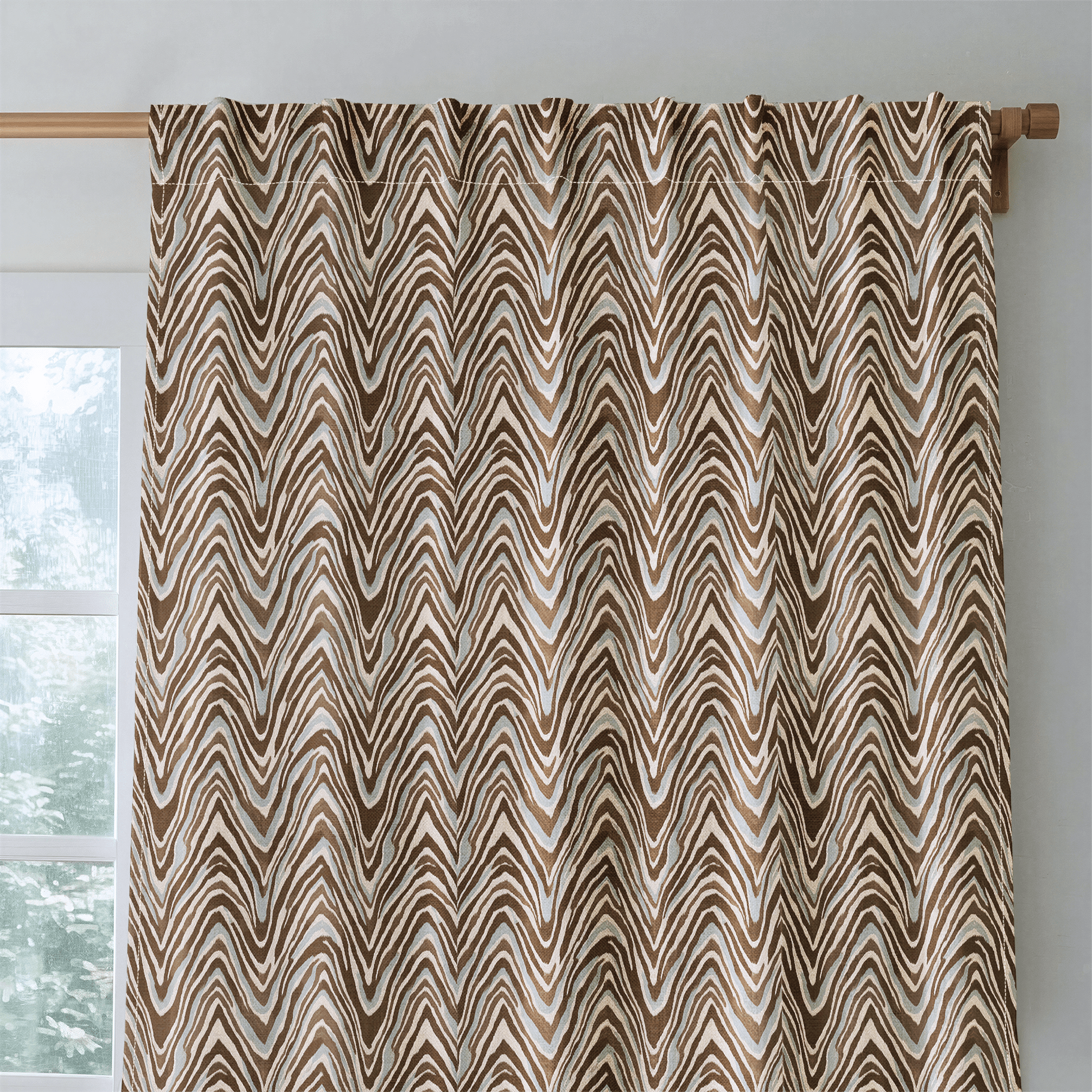 Celeste Waves - Curtain Panel - The Drapery