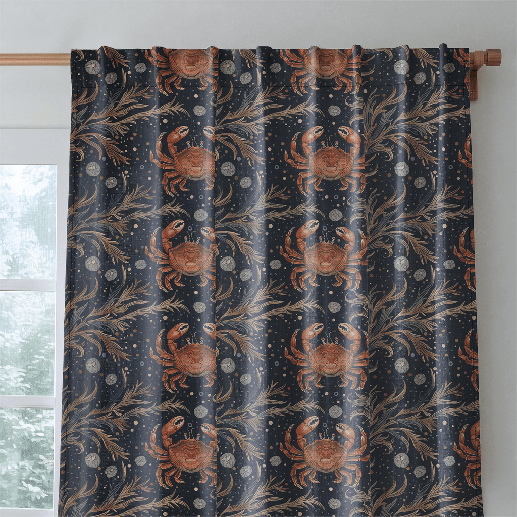 Celestial Crabs - Curtain Panel - The Drapery