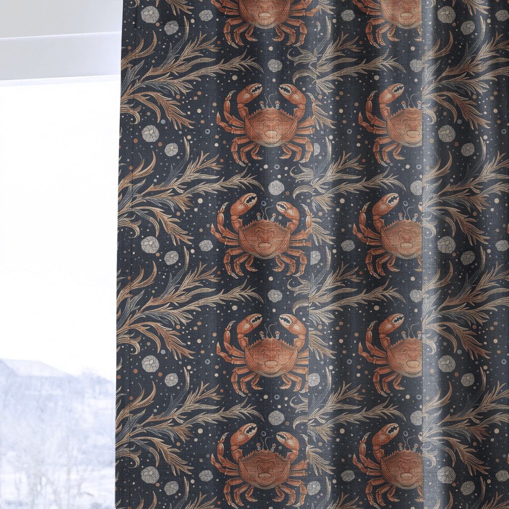 Celestial Crabs - Curtain Panel - The Drapery