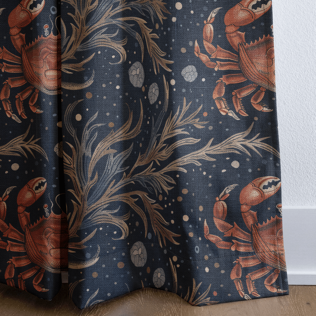 Celestial Crabs - Curtain Panel - The Drapery