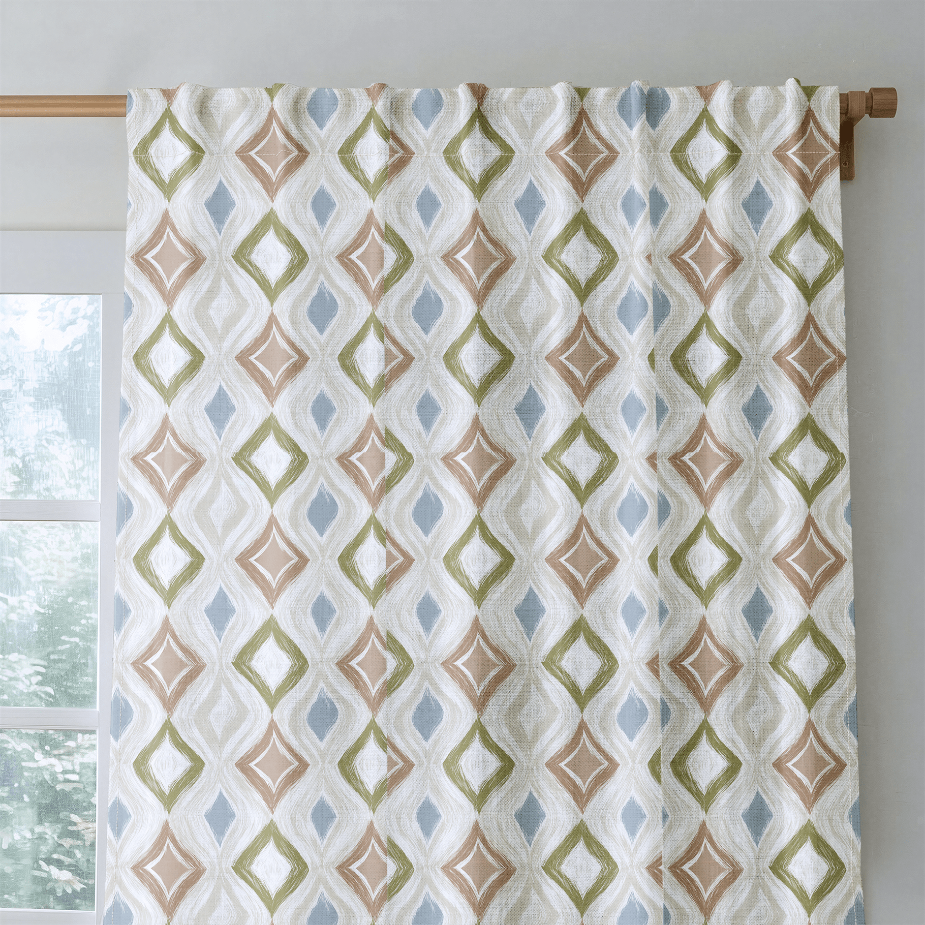 Celine Diamonds - Curtain Panel - The Drapery