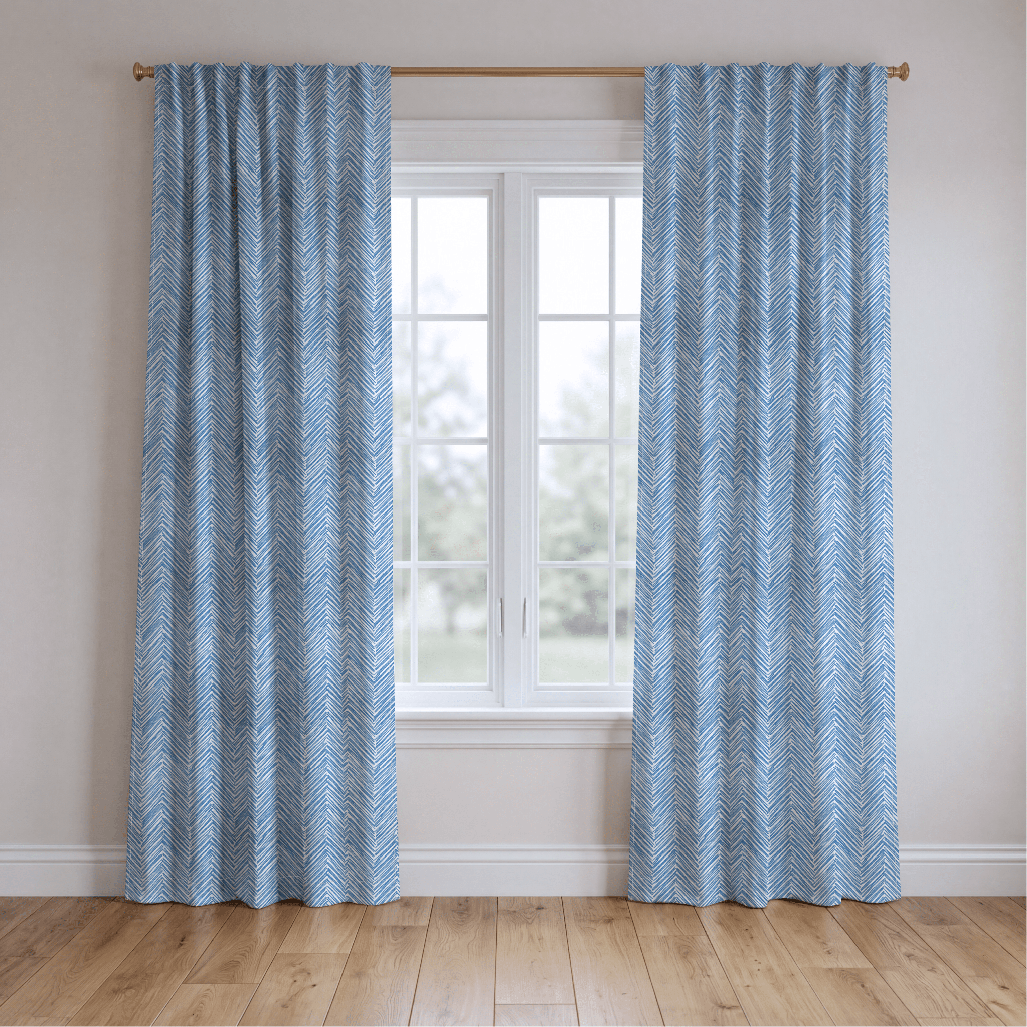 Cerulean - Curtain Panel - The Drapery
