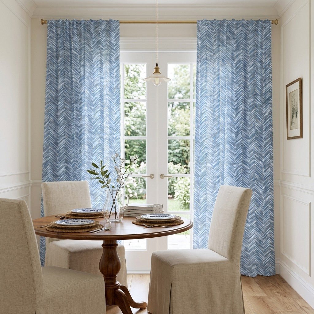 Cerulean - Curtain Panel - The Drapery