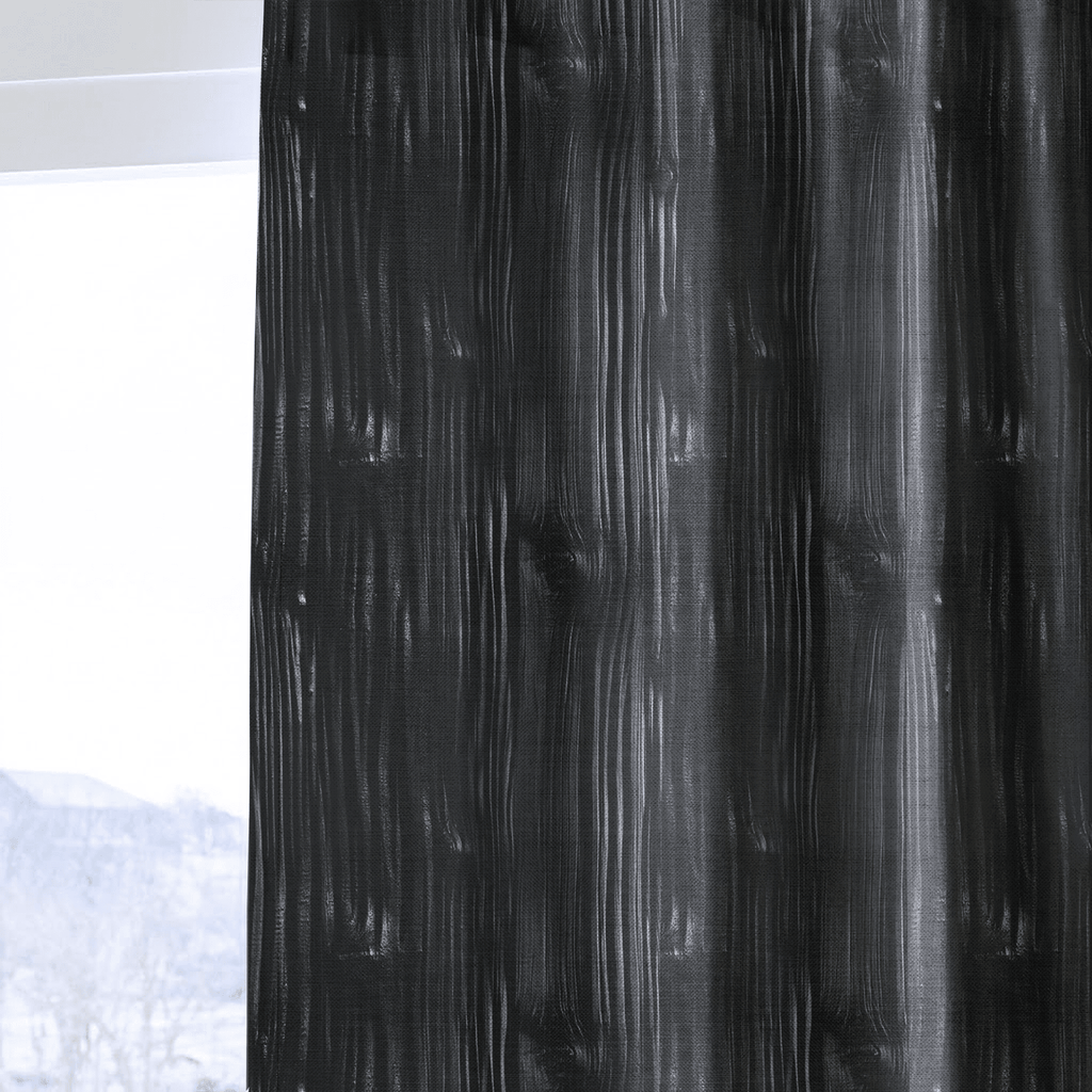 Charcoal Timber - Curtain Panel - The Drapery