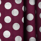 Charlotte Maroon - Curtain Panel - The Drapery