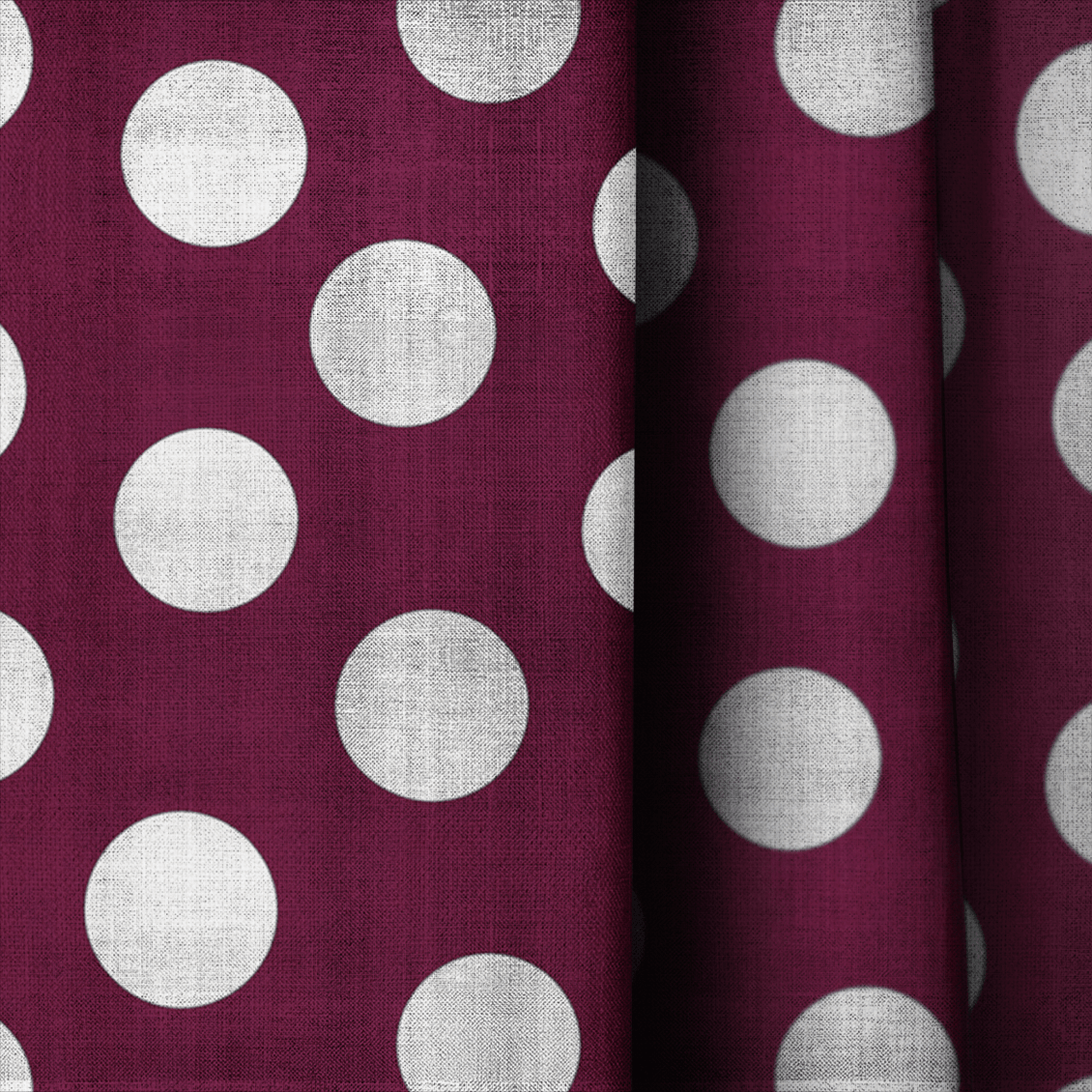 Charlotte Maroon - Curtain Panel - The Drapery
