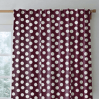 Charlotte Maroon - Curtain Panel - The Drapery