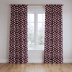 Charlotte Maroon - Curtain Panel - The Drapery