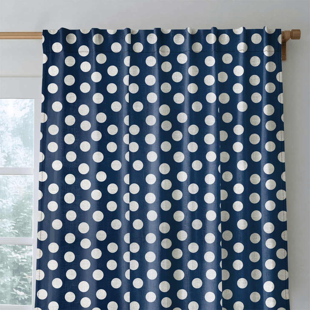 Charlotte Navy - Curtain Panel - The Drapery