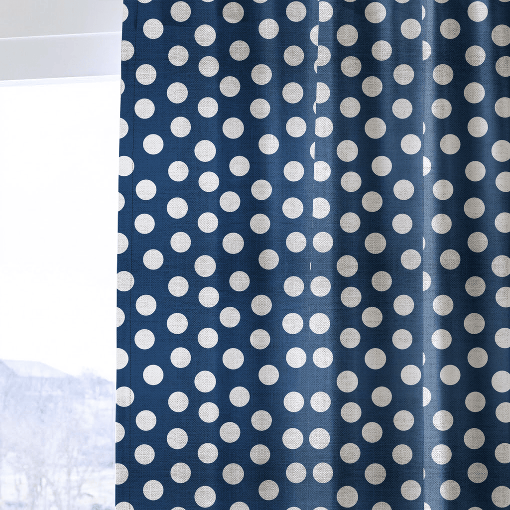 Charlotte Navy - Curtain Panel - The Drapery