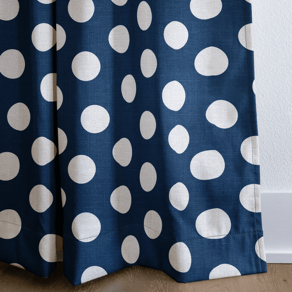 Charlotte Navy - Curtain Panel - The Drapery