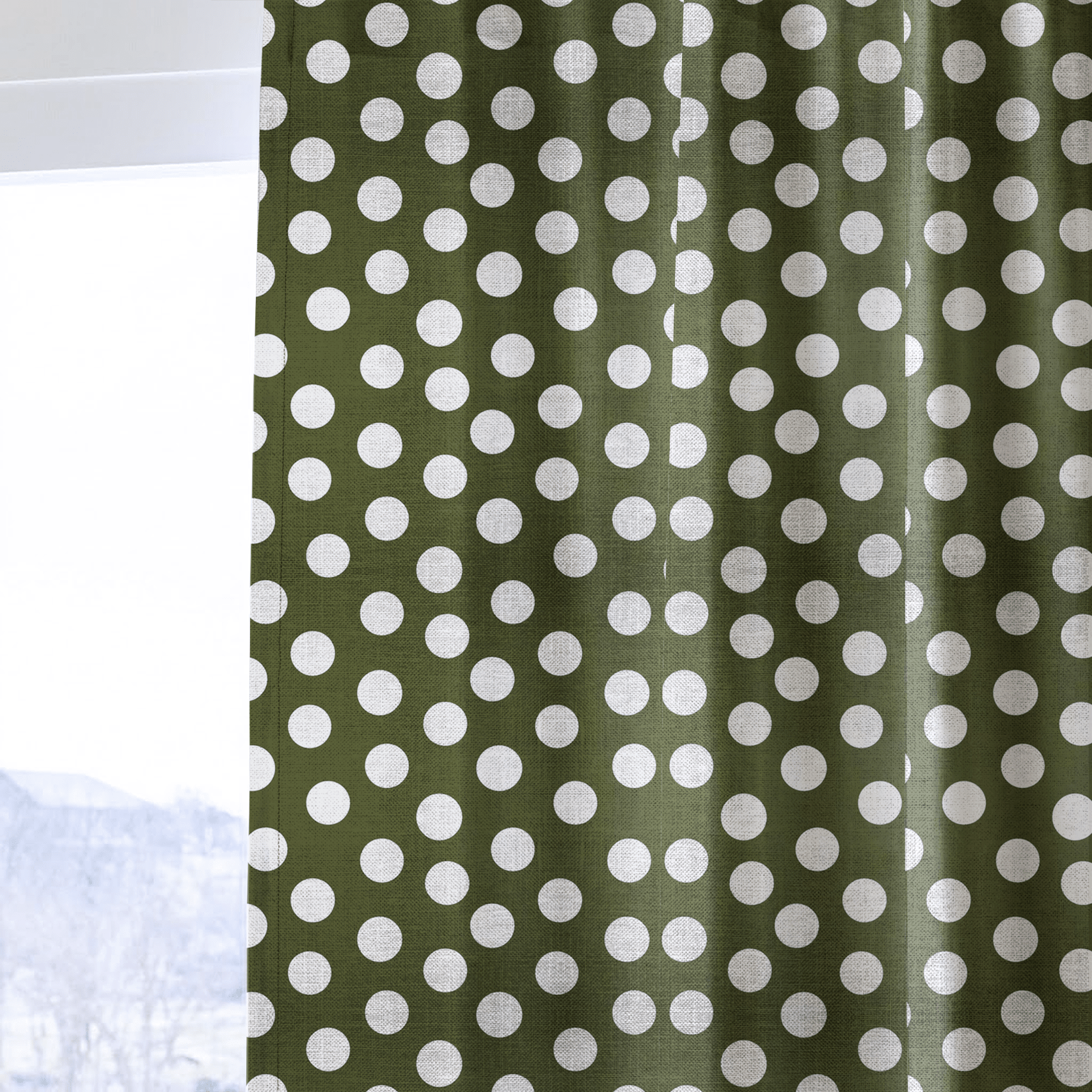Charlotte Olive - Curtain Panel - The Drapery