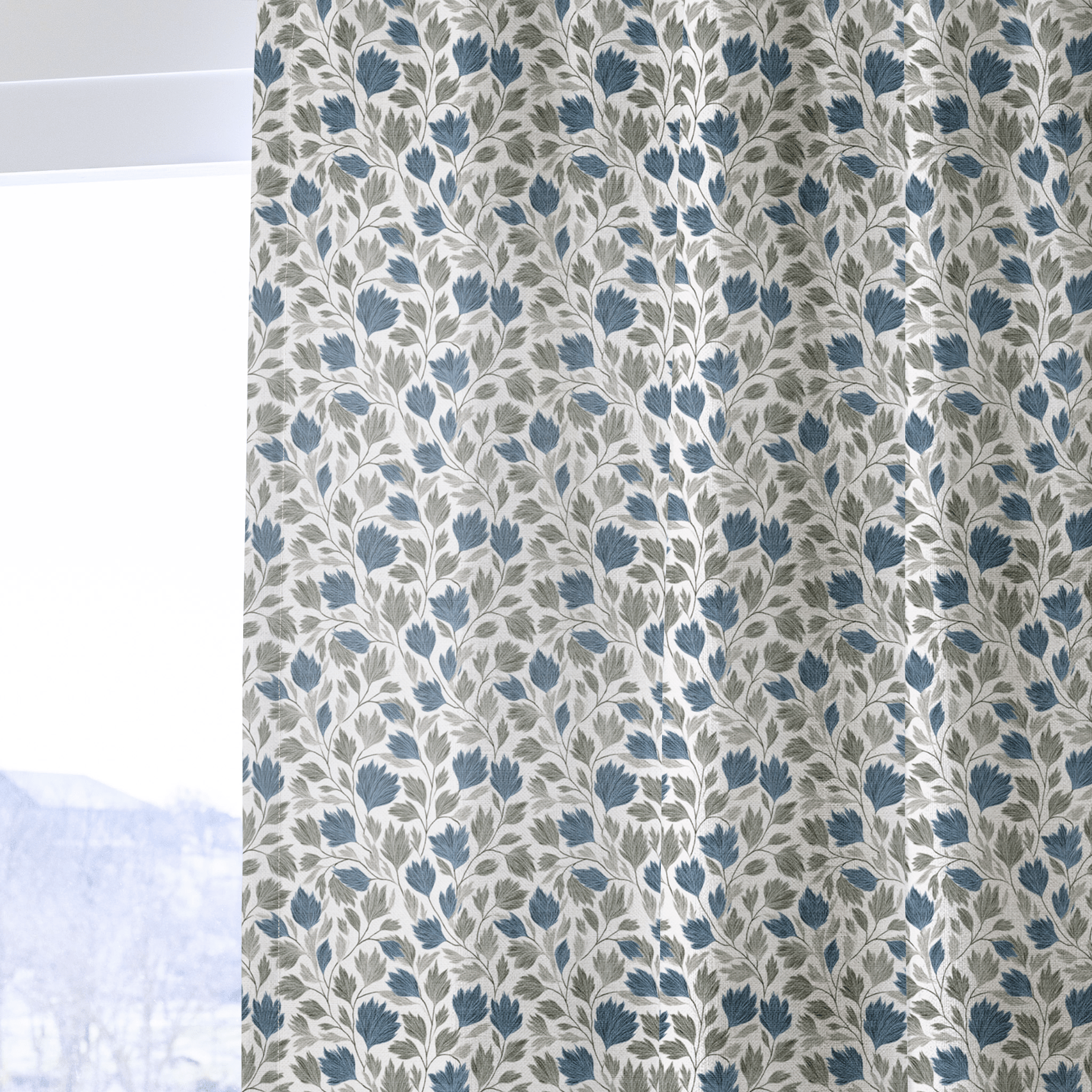 Chase Blossoms - Curtain Panel - The Drapery
