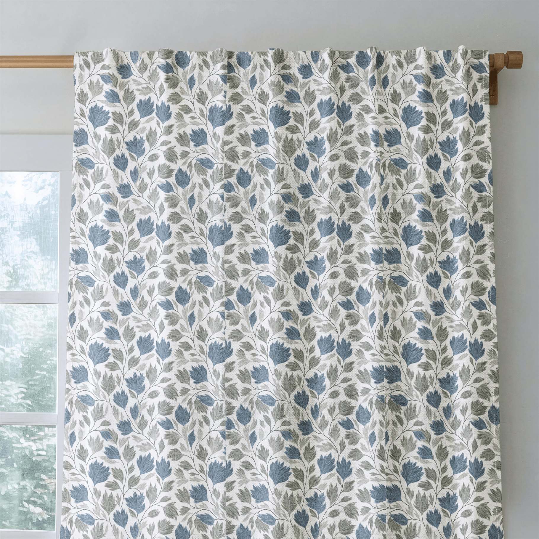 Chase Blossoms - Curtain Panel - The Drapery