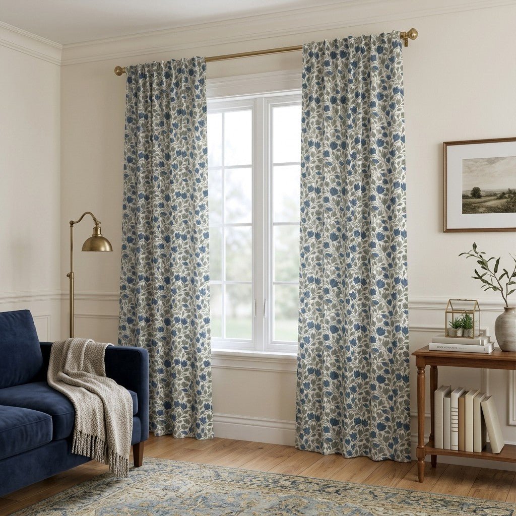 Chase Blossoms - Curtain Panel - The Drapery
