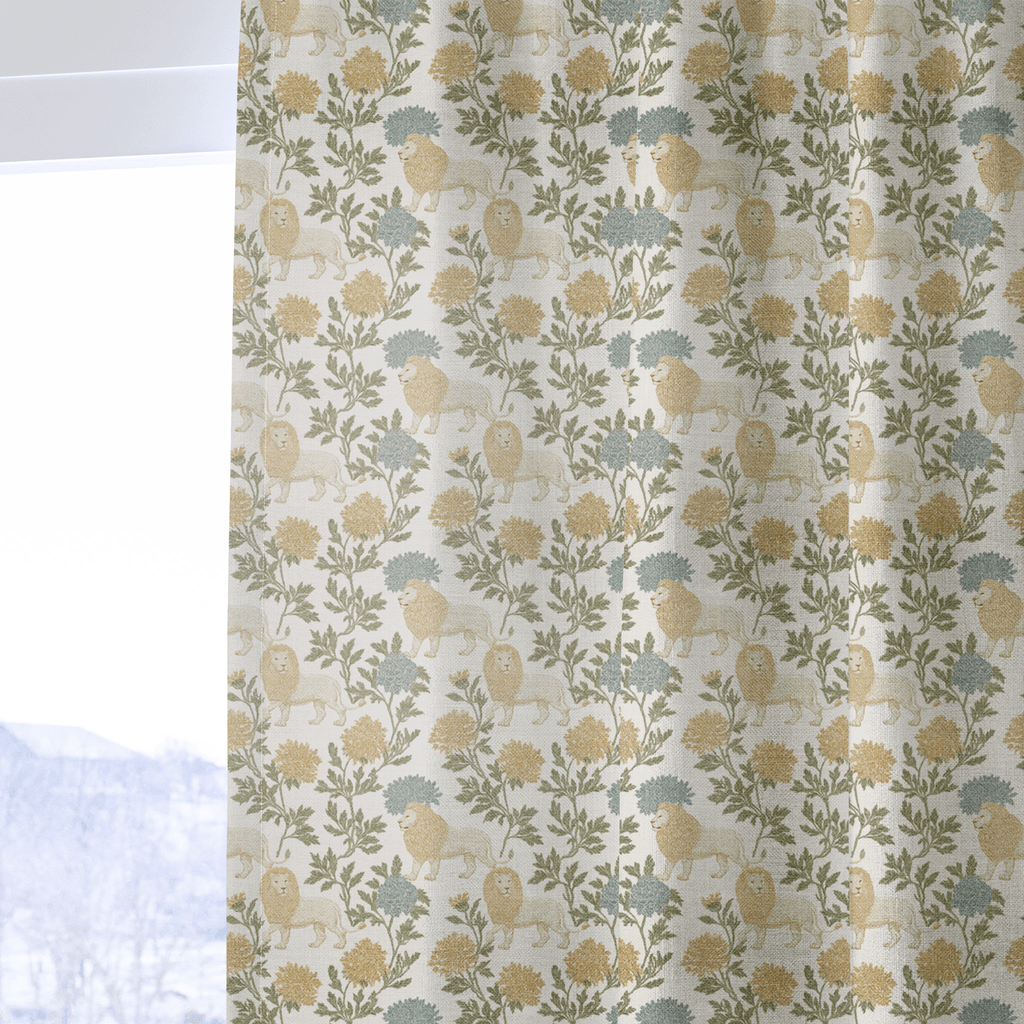 Chase Lions - Curtain Panel - The Drapery