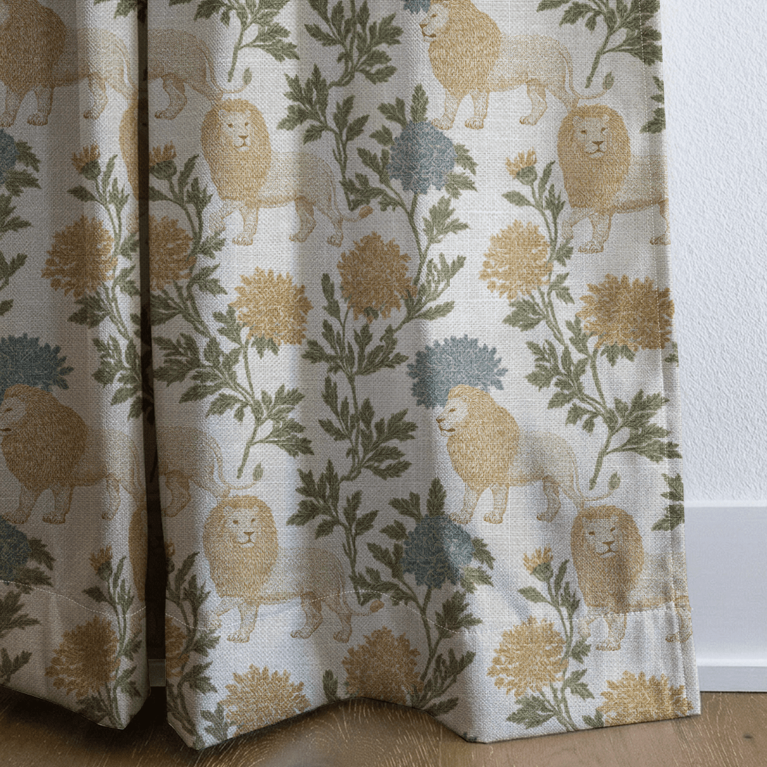 Chase Lions - Curtain Panel - The Drapery
