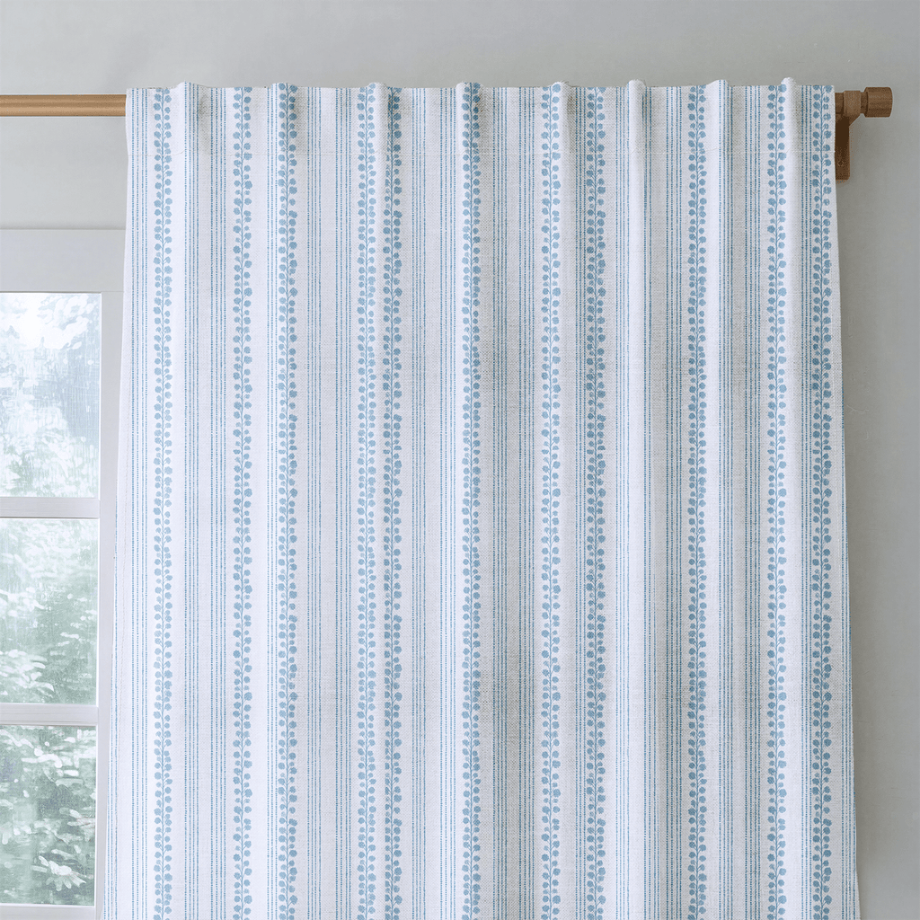 Chelsea Blue - Curtain Panel - The Drapery