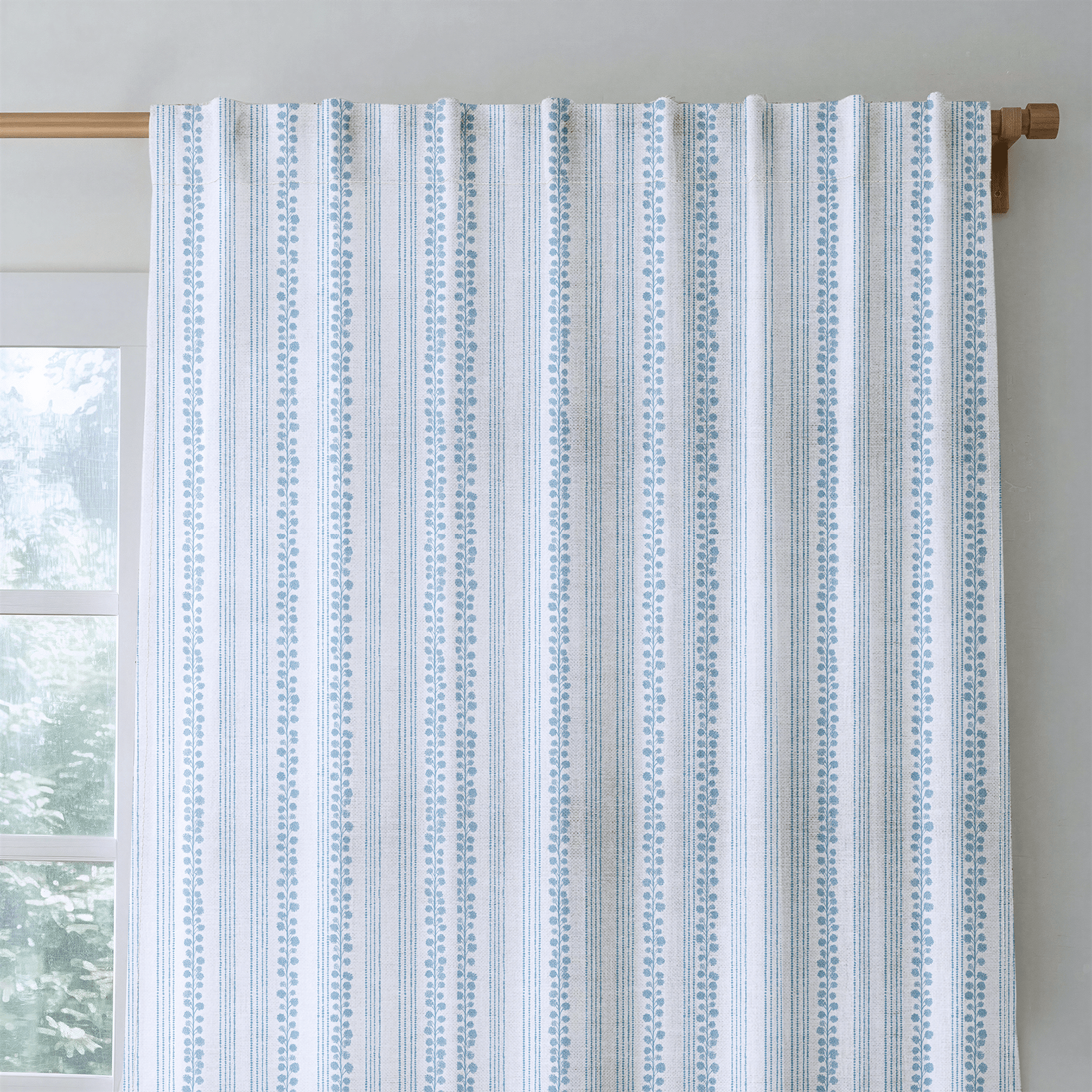 Chelsea Blue - Curtain Panel - The Drapery