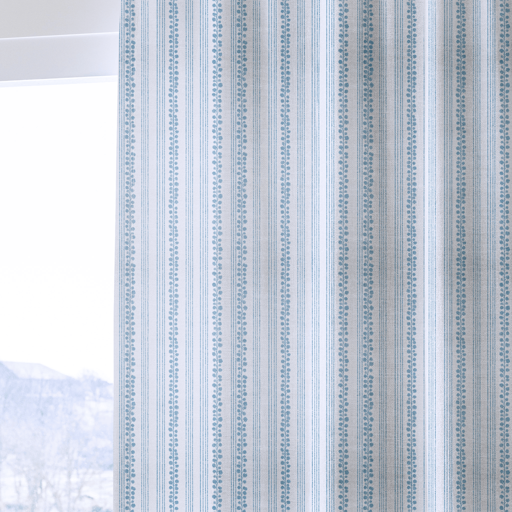 Chelsea Blue - Curtain Panel - The Drapery