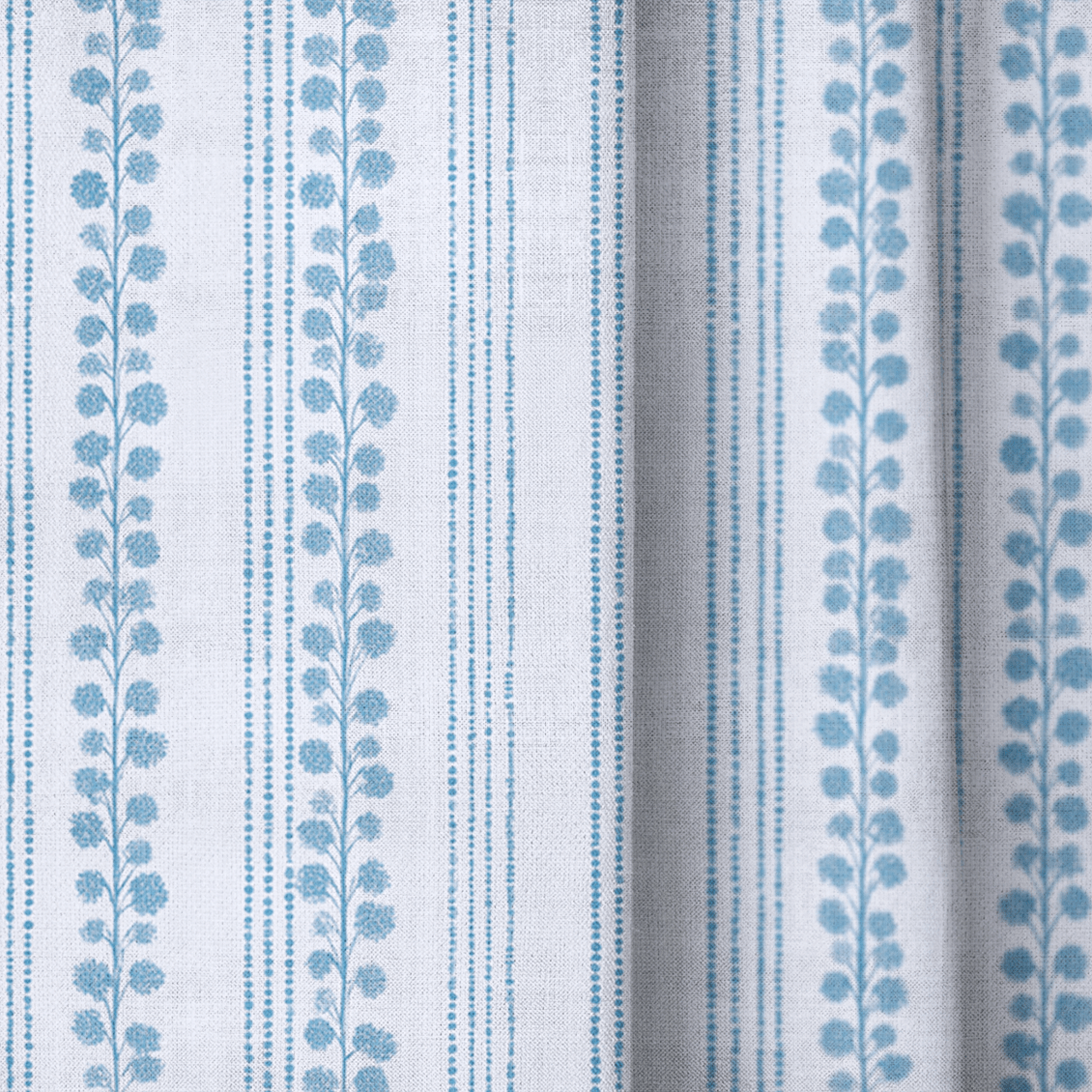 Chelsea Blue - Curtain Panel - The Drapery