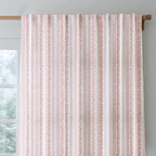 Chelsea Coral - Curtain Panel - The Drapery