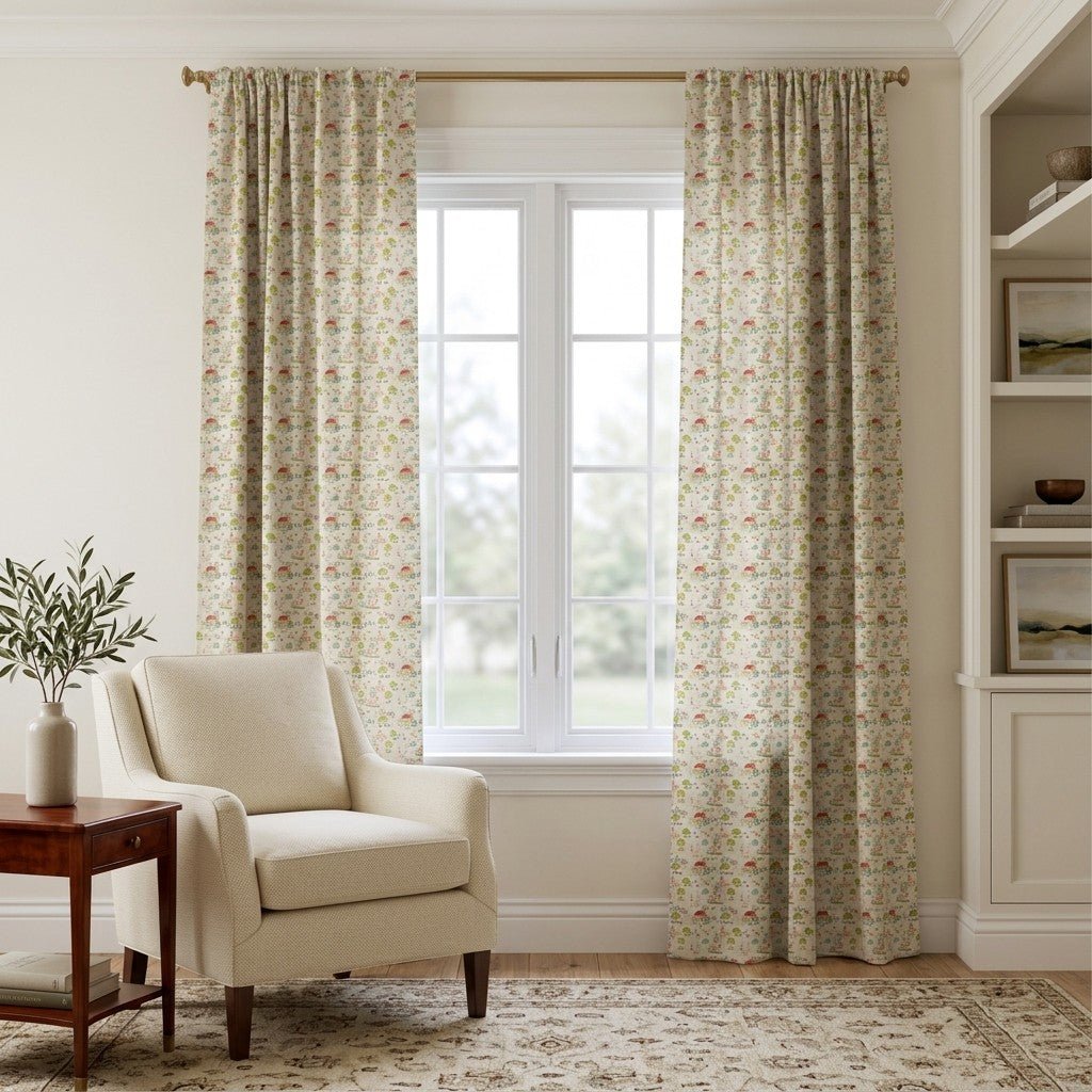 Chicken Farm - Curtain Panel - The Drapery