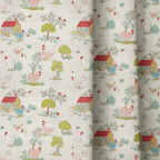 Chicken Farm - Curtain Panel - The Drapery