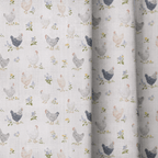 Chickens Roosters - Curtain Panel - The Drapery