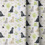 Chinoiserie Dogs - Curtain Panel - The Drapery