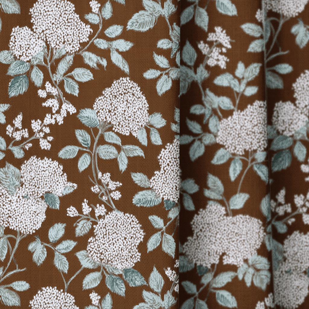 Chocolate Gardens - Curtain Panel - The Drapery