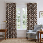 Chocolate Gardens - Curtain Panel - The Drapery