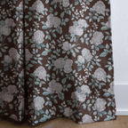Chocolate Gardens - Curtain Panel - The Drapery