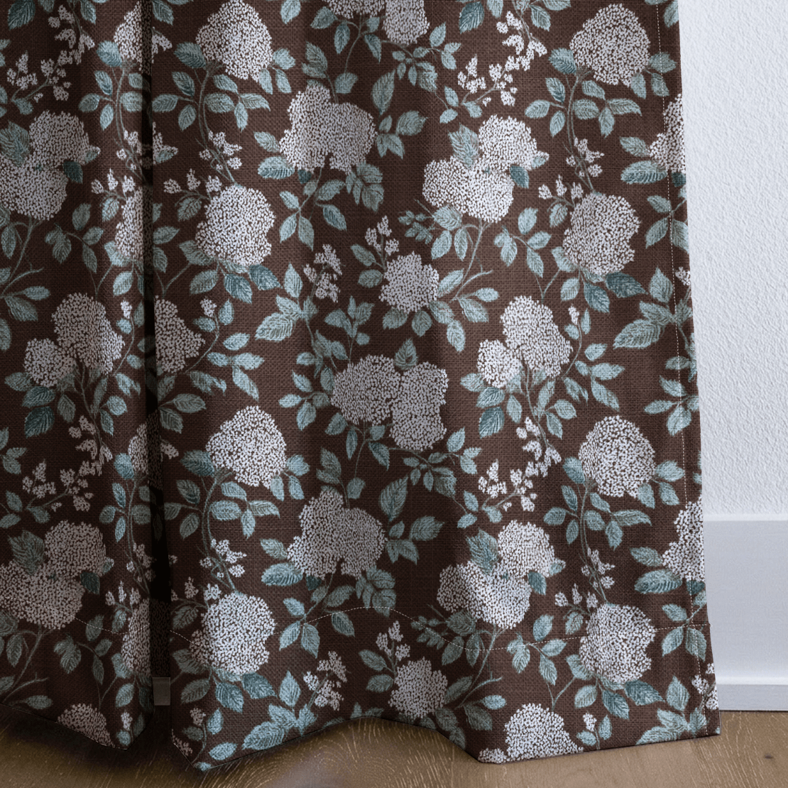 Chocolate Gardens - Curtain Panel - The Drapery