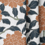 Chrysanthemum Night - Curtain Panel - The Drapery