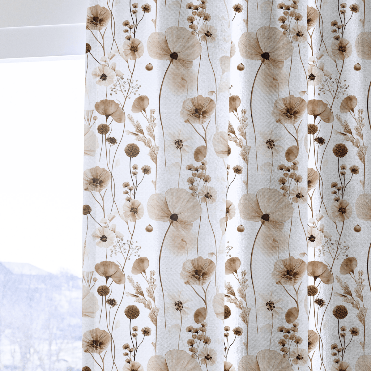 Cider Bloom - Curtain Panel - The Drapery