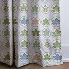 Circle Leaves - Curtain Panel - The Drapery