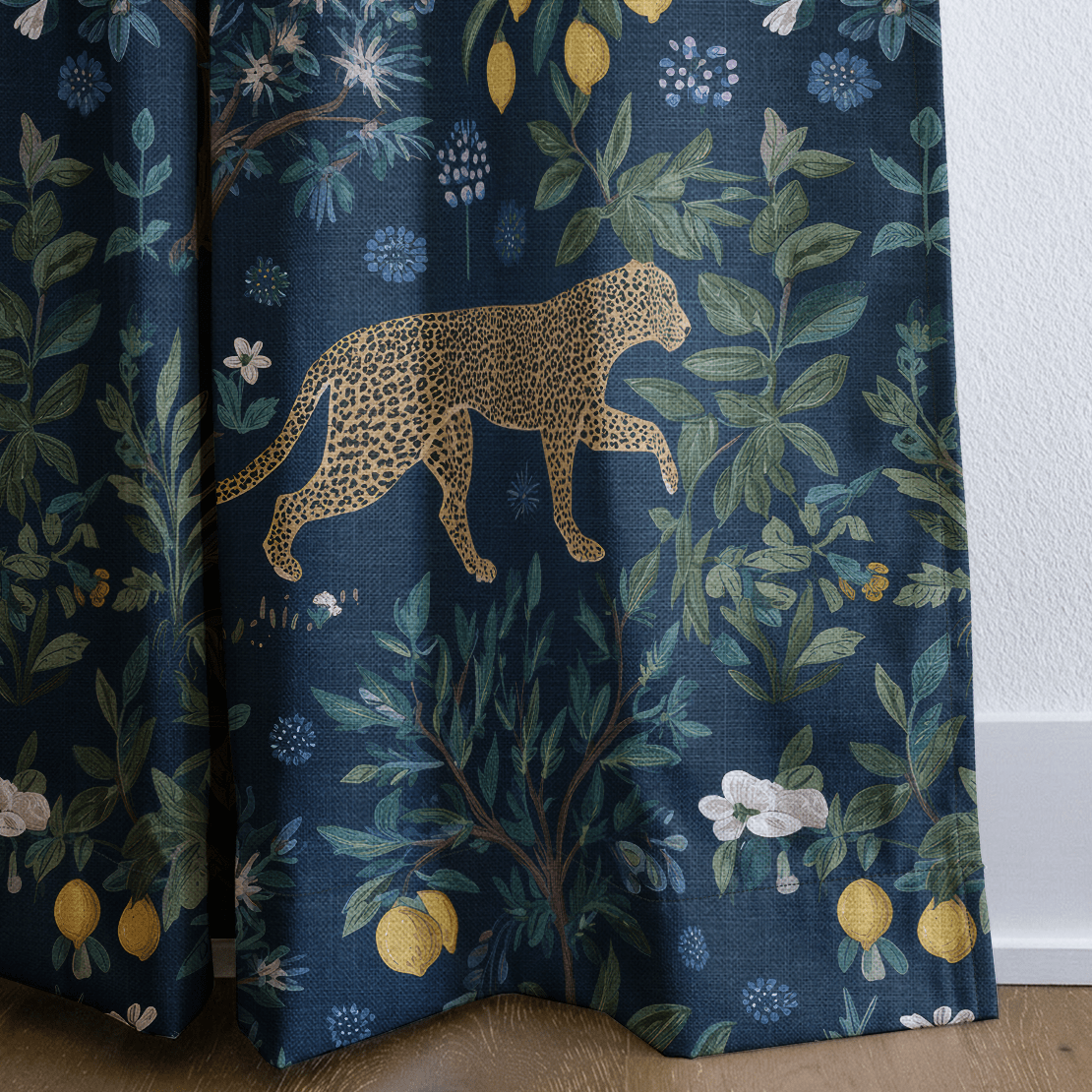Citrus Panthera - Curtain Panel - The Drapery