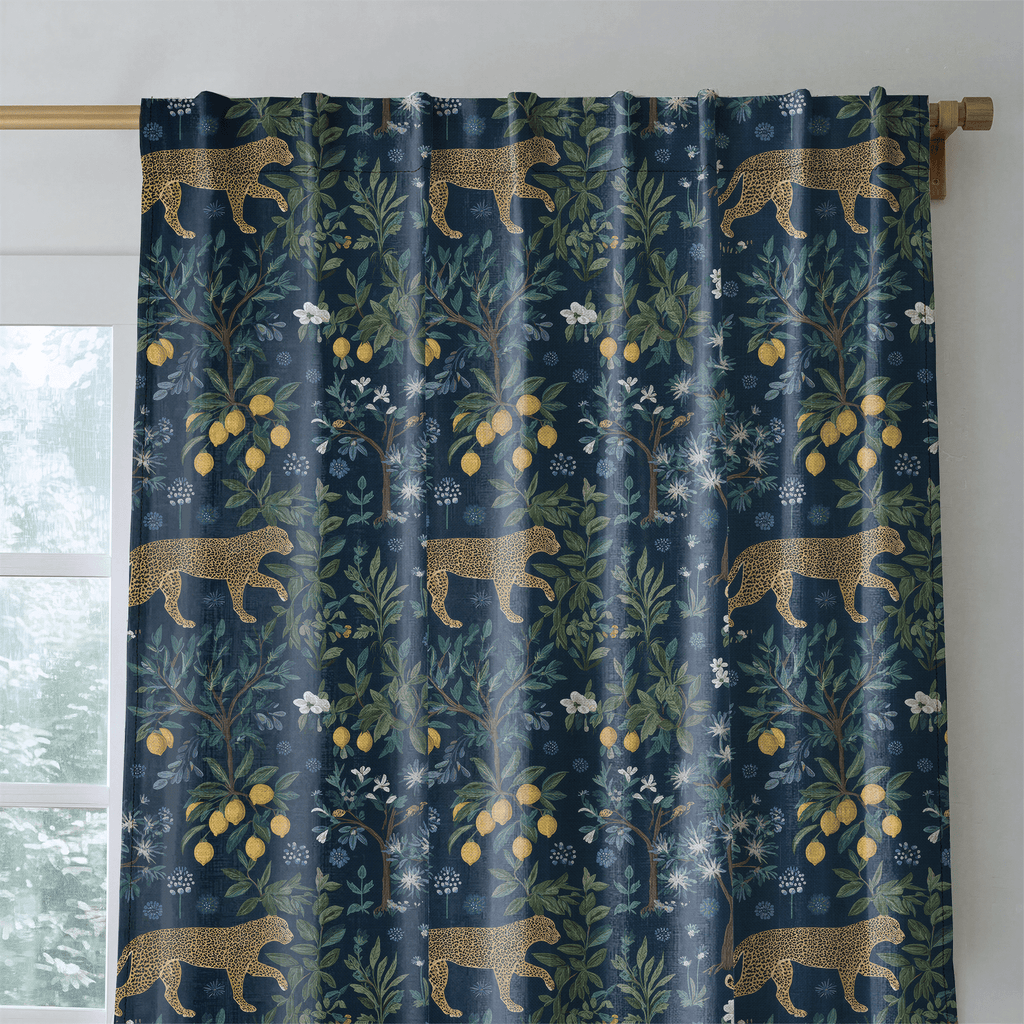 Citrus Panthera - Curtain Panel - The Drapery