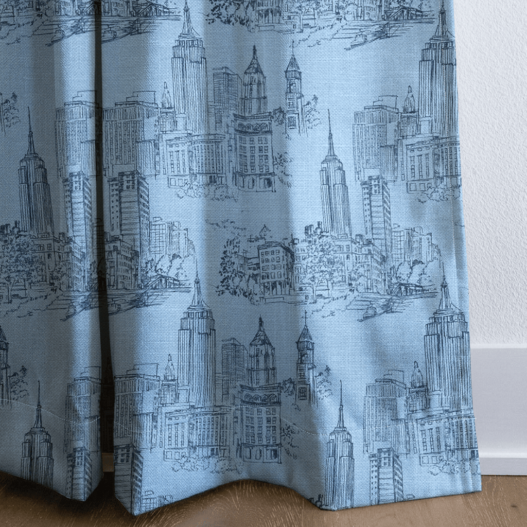 City Grid - Curtain Panel - The Drapery