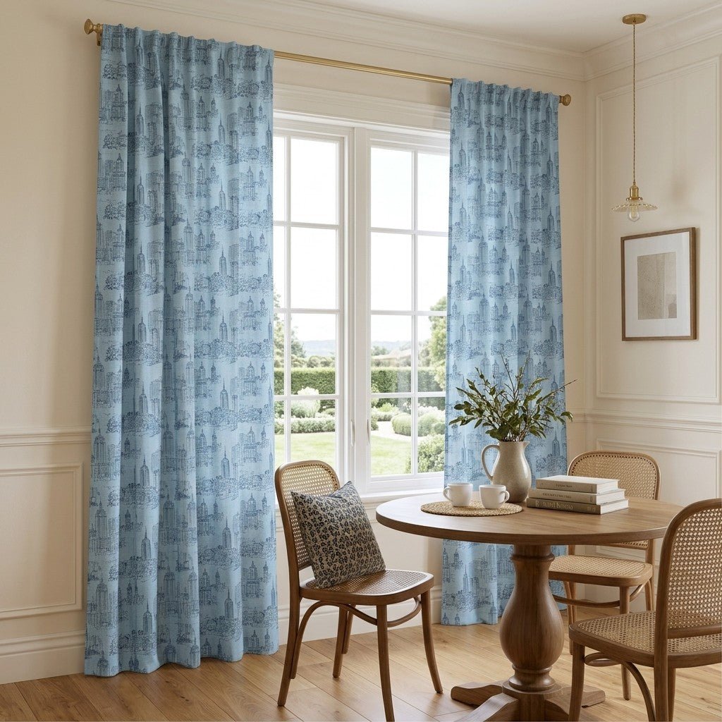 City Grid - Curtain Panel - The Drapery