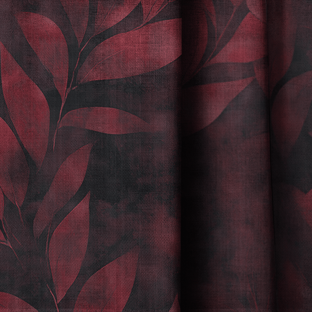 Claret Vine - Curtain Panel - The Drapery
