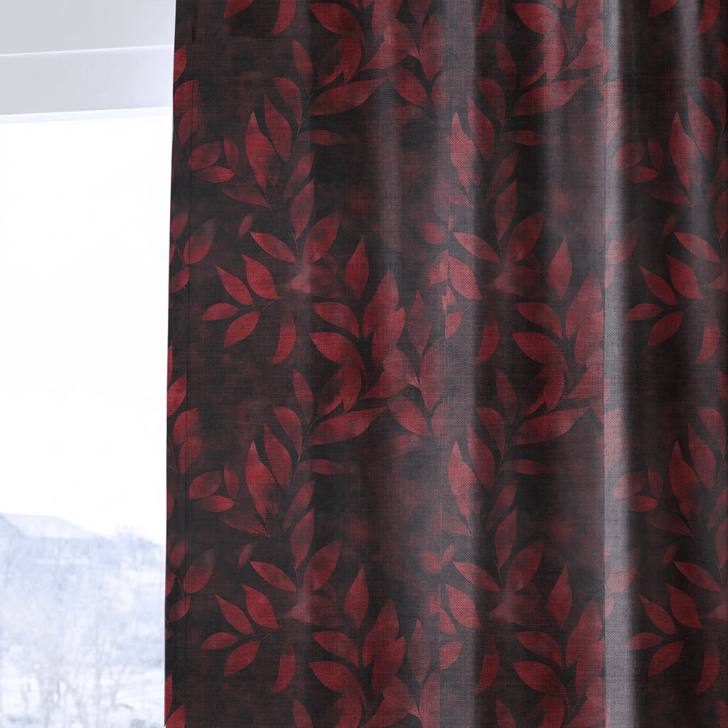 Claret Vine - Curtain Panel - The Drapery